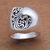 Sterling silver cocktail ring, 'Possessing Excellence' - Curl Pattern Modern Sterling Silver Cocktail Ring from Bali thumbail