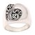 Sterling silver cocktail ring, 'Possessing Excellence' - Curl Pattern Modern Sterling Silver Cocktail Ring from Bali (image 2d) thumbail