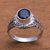 Garnet single-stone ring, 'Exposed Sparkle' - 2.5-Carat Garnet Single-Stone Ring from Bali thumbail