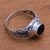 Garnet single-stone ring, 'Exposed Sparkle' - 2.5-Carat Garnet Single-Stone Ring from Bali (image 2c) thumbail