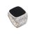 Men's onyx signet ring, 'Night Window' - Men's Square Onyx Signet Ring from Bali (image 2e) thumbail