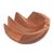Suar wood catchall, 'Secure' (11.5 inch) - Hand Carved Suar Wood Clam Shell Motif Catchall from Bali (image 2b) thumbail