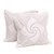 Cotton cushion covers, 'Big Windmill' (pair) - Spiral Pattern White Cotton Cushion Covers from Bali (Pair) (image 2a) thumbail