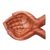 Wood catchall, 'Giving Alms' - Suar Wood Hand Catchall Crafted in Indonesia (image 2d) thumbail