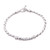 Sterling silver pendant bracelet, 'Curved Pillar' - Curl Pattern Sterling Silver Pendant Bracelet from Bali (image 2a) thumbail