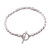 Sterling silver pendant bracelet, 'Curved Pillar' - Curl Pattern Sterling Silver Pendant Bracelet from Bali (image 2d) thumbail