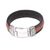 Men's leather braided wristband bracelet, 'Blessing of Strength in Brown' - Men's Brown Leather Braided Wristband Bracelet from Bali (image 2a) thumbail