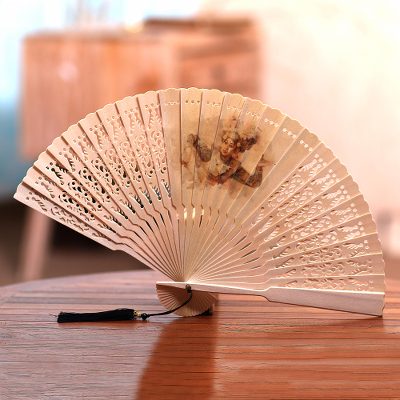 Wood hand fan, Legong Kraton Dance