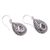 Amethyst dangle earrings, 'Balinese Dewdrop' - Artisan Crafted Balinese Amethyst and Silver Earrings (image 2d) thumbail