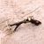 Brass sculpture, 'The Hunt' - Frog and Dragonfly-Themed Antiqued Brass Sculpture from Bali (image 2b) thumbail