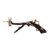 Brass sculpture, 'The Hunt' - Frog and Dragonfly-Themed Antiqued Brass Sculpture from Bali (image 2d) thumbail