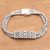 Sterling silver pendant bracelet, 'Elegant Panel' - Openwork Pattern Sterling Silver Pendant Bracelet from Bali thumbail