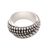 Sterling silver band ring, 'Fantastic Dots' - Dot Pattern Sterling Silver Band Ring from Bali (image 2d) thumbail