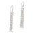 Sterling silver dangle earrings, 'Heirloom Rectangles' - Rectangular Patterned Sterling Silver Dangle Earrings (image 2a) thumbail