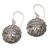 Sterling silver dangle earrings, 'Tribal Chief' - Tribal Chief Sterling Silver Dangle Earrings from Bali (image 2a) thumbail