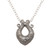 Sterling silver pendant necklace, 'Dotted Coral' - Dotted Sterling Silver Pendant Necklace Crafted in Bali (image 2a) thumbail