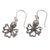 Sterling silver dangle earrings, 'Octopus Alive' - Sterling Silver Octopus Motif Earrings (image 2b) thumbail