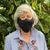 Cotton face masks 'Elastic Black' (set of 5) - Set of 5 Artisan Crafted Elasticized Black Cotton Face Masks (image 2c) thumbail