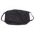 Cotton face masks 'Elastic Black' (set of 5) - Set of 5 Artisan Crafted Elasticized Black Cotton Face Masks (image 2h) thumbail