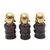 Bronze figurines, 'Buddha Monks' (set of 3) - Three Small Bronze Buddha Monk Figurines (image 2e) thumbail