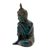 Bronze statuette, 'Resting Buddha in Green' - Resting Buddha Bronze Statuette with Green Patina (image 2c) thumbail