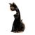 Bronze statuette, 'Protective Mother' - Mother Cat and Kitten Bronze Statuette (image 2a) thumbail