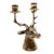 Brass candleholder, 'Stately Deer' - Deer Head Candleholder in Hand Cast Brass (image 2a) thumbail