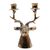 Brass candleholder, 'Stately Deer' - Deer Head Candleholder in Hand Cast Brass (image 2c) thumbail