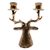 Brass candleholder, 'Stately Deer' - Deer Head Candleholder in Hand Cast Brass (image 2d) thumbail