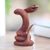 Wood sculpture, 'Advancing Snake' - Detailed Wood Snake Sculpture from Bali thumbail