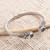 Blue topaz cuff bracelet, 'Behold' - Five Carat Blue Topaz and Silver Cuff Bracelet (image 2b) thumbail