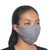 Beaded cotton face masks, 'Glamour Girl' (pair) - 2 Hand Beaded Cotton Contoured Masks in Turquoise and Grey (image 2c) thumbail