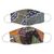 Cotton face masks, 'Island Melody' (pair) - Cotton Batik Print Contoured Nose Clip Face Masks from Bali (image 2a) thumbail