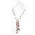 Garnet Y-necklace, 'League of Light' - Garnet Bead Sterling Silver Y-Necklace (image 2a) thumbail