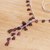 Garnet Y-necklace, 'League of Light' - Garnet Bead Sterling Silver Y-Necklace (image 2c) thumbail