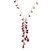 Garnet Y-necklace, 'League of Light' - Garnet Bead Sterling Silver Y-Necklace (image 2d) thumbail