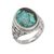 Men's sterling silver ring, 'Basket of Blue' - Men's Sterling Silver Woven Motif Ring (image 2d) thumbail