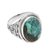 Men's sterling silver ring, 'Basket of Blue' - Men's Sterling Silver Woven Motif Ring (image 2e) thumbail