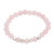Rose quartz beaded stretch bracelet, 'Love in Pink' - Love Themed Rose Quartz Beaded Stretch Bracelet (image 2a) thumbail