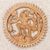 Wood relief panel, 'Hanoman Companion' - Hand Carved Suar Wood Wall Relief Panel thumbail