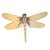 Brass statuette, 'Wandering Dragonfly' - Hand Crafted Brass Dragonfly Statuette (image 2h) thumbail