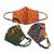 Cotton face masks, 'Traditional Batik' (set of 3) - Unisex Batik Cotton Face Masks from Java (Set of 3) (image 2c) thumbail