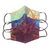 Rayon batik face masks, 'Autumn Skies' (set of 3) - Set of 3 Rayon Batik Reusable Face Masks thumbail