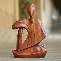 Wood sculpture Abstract Relax Indonesia