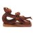 Suar wood statuette, 'Monkey and Son' - Handmade Suar Wood Monkey Statuette (image 2b) thumbail