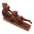 Suar wood statuette, 'Monkey and Son' - Handmade Suar Wood Monkey Statuette (image 2c) thumbail