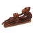 Suar wood statuette, 'Monkey and Son' - Handmade Suar Wood Monkey Statuette (image 2d) thumbail