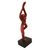 Suar wood statuette, 'Monkey Dance' - Hand Crafted Suar Wood Yoga Themed Monkey Statuette (image 2e) thumbail
