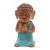 Wood statuette, 'Buddha in Green' - Indonesian Hand Carved Buddha Statuette (image 2a) thumbail