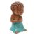 Wood statuette, 'Buddha in Green' - Indonesian Hand Carved Buddha Statuette (image 2e) thumbail
